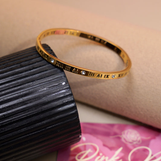 Roman Numeral Crystal Bracelet